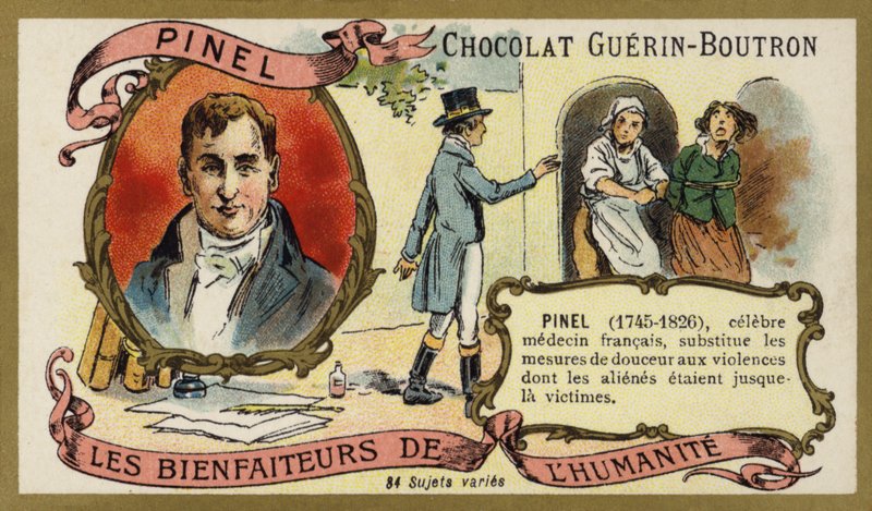 Philippe Pinel, francuski lekarz (chromolitho) autorstwa French School