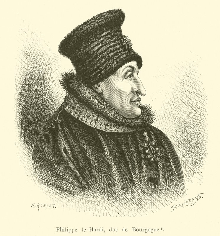 Filip Śmiały, książę Burgundii (grafika) autorstwa French School