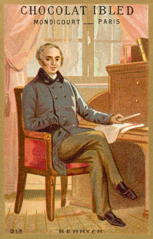 Pierre-Antoine Berryer , francuski adwokat i polityk (chromolitho) autorstwa French School