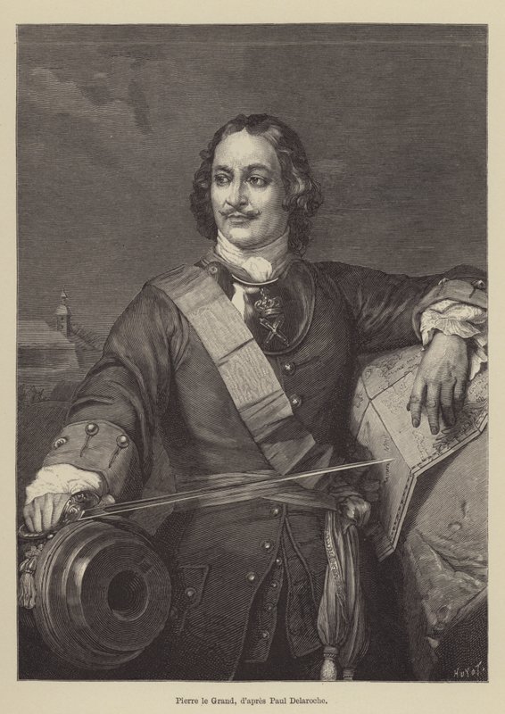 Piotr Wielki (rycina) autorstwa French School