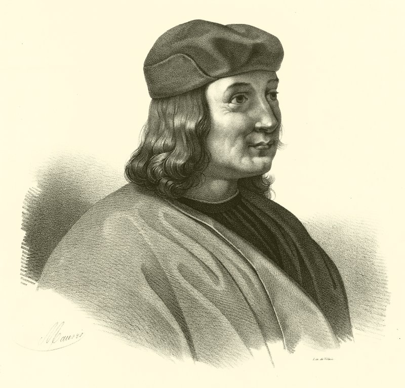 Pietro Perugino, urodzony jako Pietro Vannucci, portret autorstwa French School