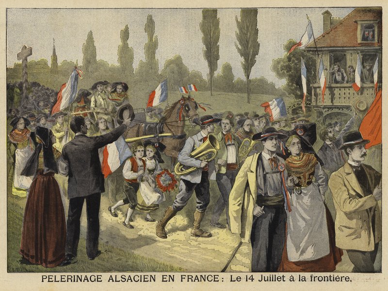 Pielgrzymka Alzatczyków do Francji, 14 lipca 1897 autorstwa French School