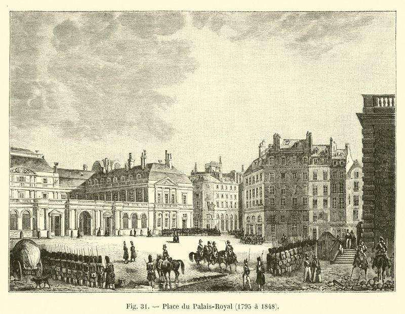 Place du Palais-Royal, 1795-1848 autorstwa French School