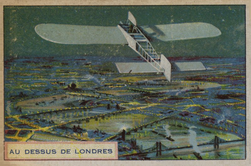 Samolot nad Londynem autorstwa French School