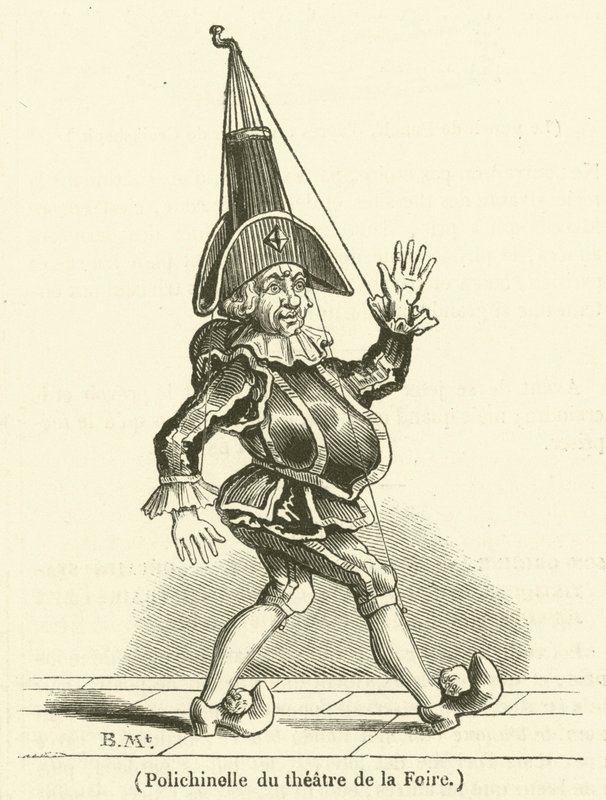 Polichinelle du theatre de la Foire (rycina) autorstwa French School