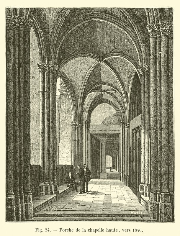 Kruchta kaplicy górnej, ok. 1840 autorstwa French School