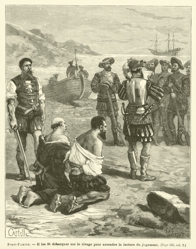 Port-Famine (grawerowanie) autorstwa French School