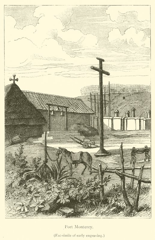 Port Monterey (grawerowanie) autorstwa French School