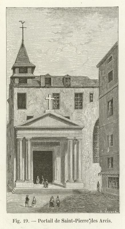 Portal Saint-Pierre des Arcis autorstwa French School