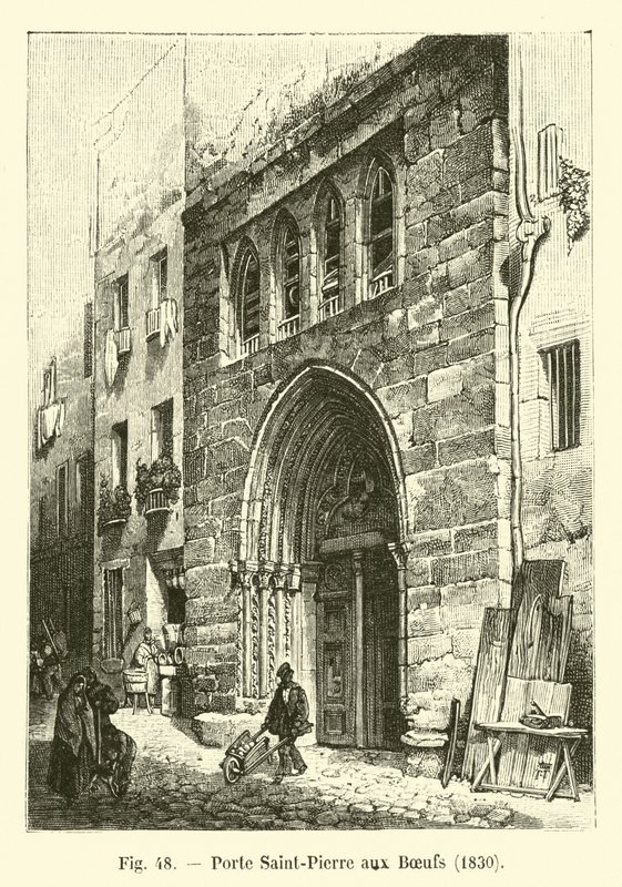 Brama św. Piotra z wołami, 1830 autorstwa French School