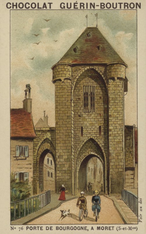 Porte de Bourgogne, w Moret, Seine-et-Marne autorstwa French School