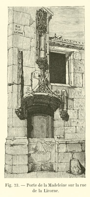 Porte de la Madeleine na rue de la Licorne autorstwa French School