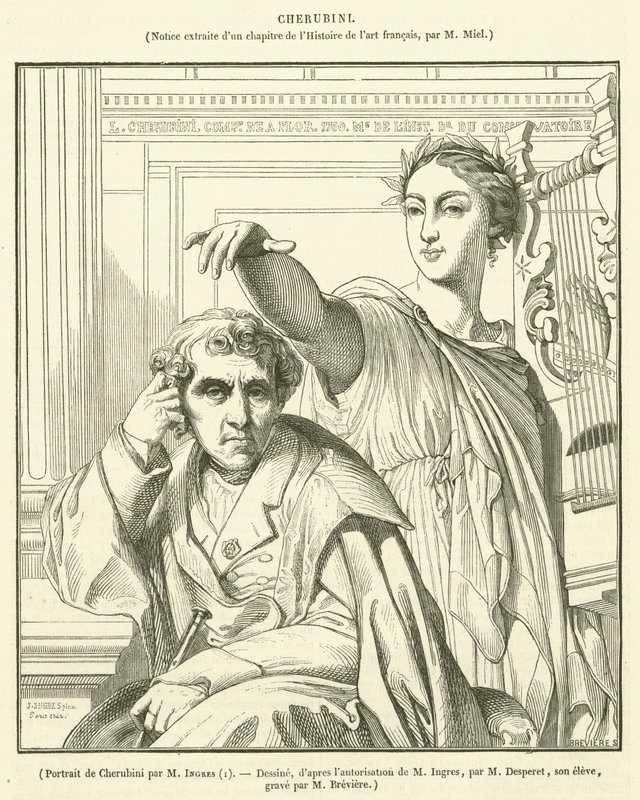 Portret Cherubiniego autorstwa French School