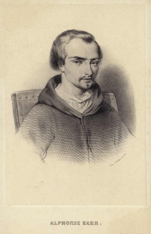 Portret Alfonsa Karr autorstwa French School