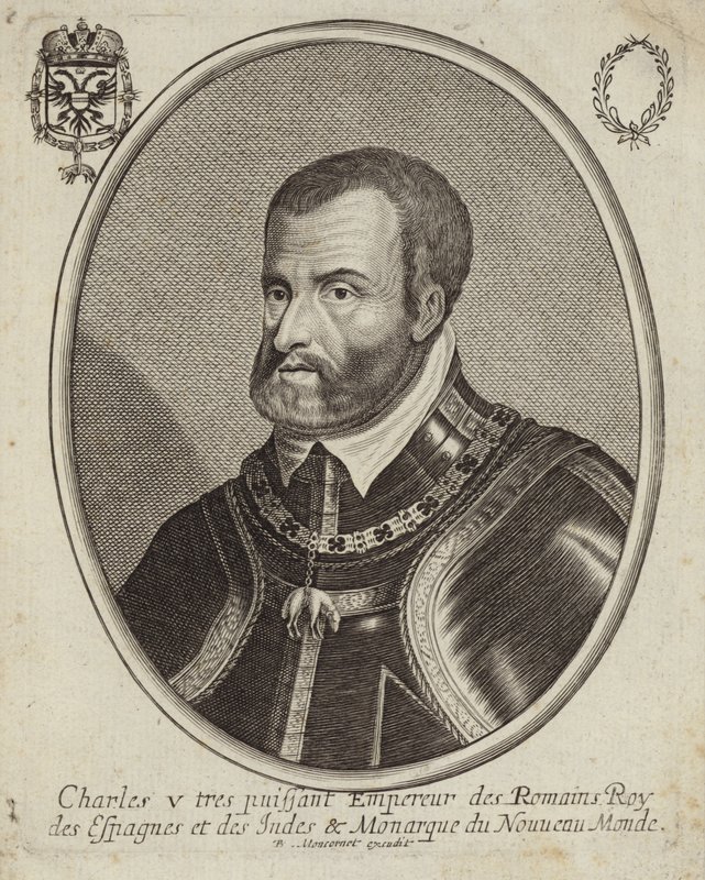 Portret Karola V, Świętego Cesarza Rzymskiego autorstwa French School
