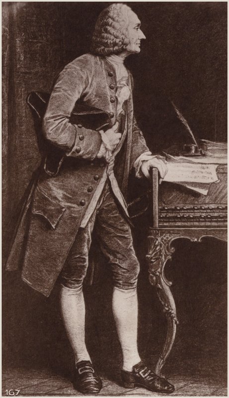 Portret Jean-Philippe Rameau autorstwa French School