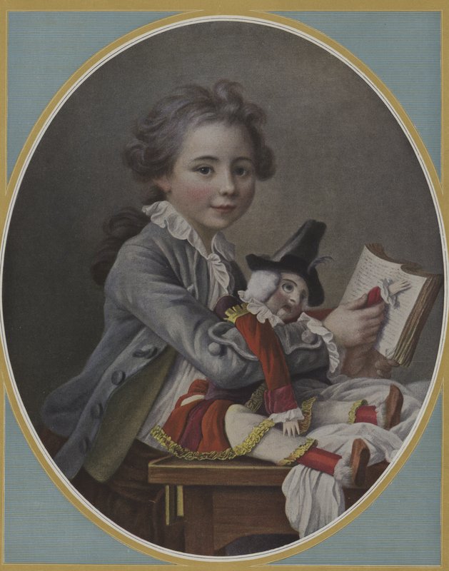 Portret dziecka (kolor lito) autorstwa French School