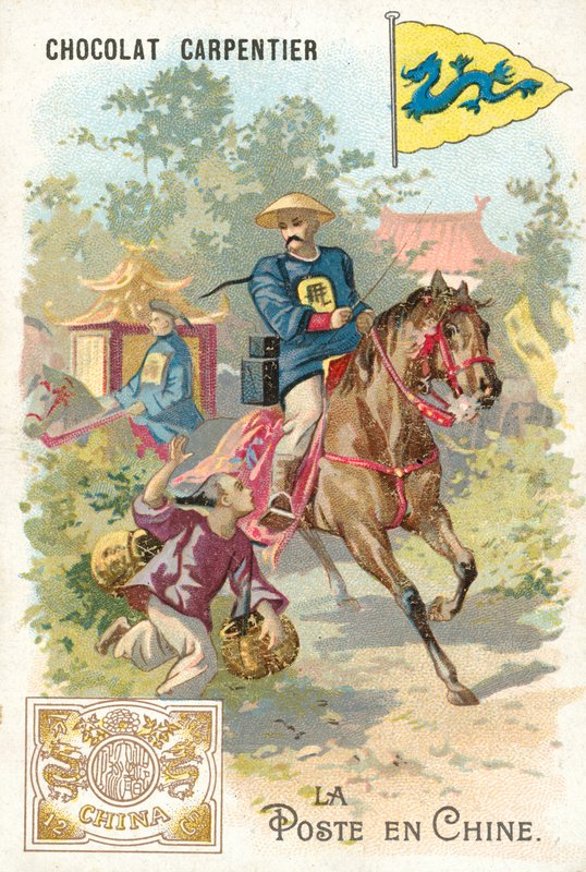 Usługi pocztowe w Chinach (chromolitho) autorstwa French School