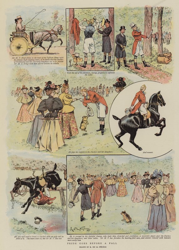Duma poprzedza Upadek (chromolitho) autorstwa French School