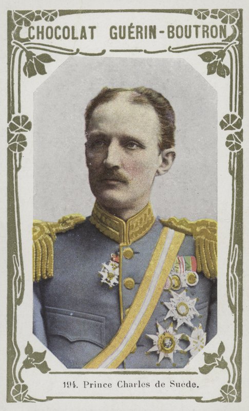 Książę Karol de Suede (kolorowe zdjęcie) autorstwa French School