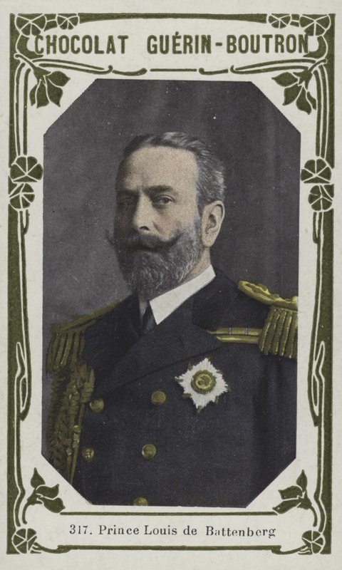 Książę Ludwik de Battenberg (kolorowe zdjęcie) autorstwa French School