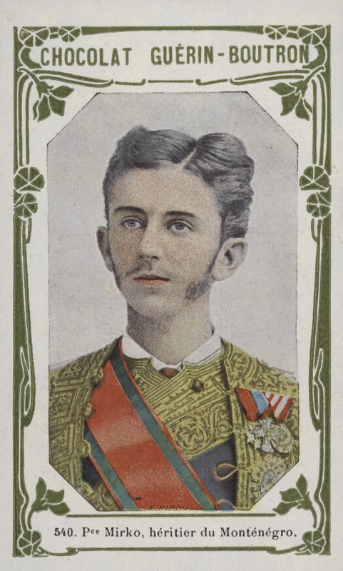 Książę Mirko, heritier du Montenegro (kolorowe zdjęcie) autorstwa French School