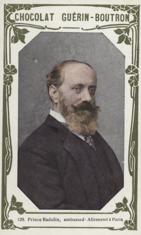 Książę Radolin, Ambasador Niemiec w Paryżu (kolorowe zdjęcie) autorstwa French School