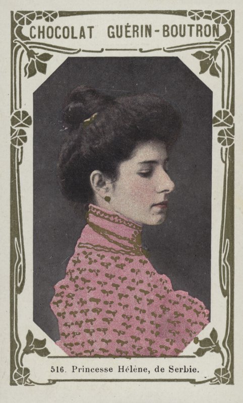 Księżniczka Helene z Serbii (kolorowe zdjęcie) autorstwa French School