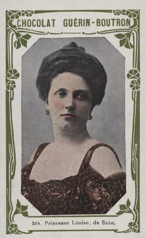Księżniczka Louise z Saksonii (kolorowe zdjęcie) autorstwa French School