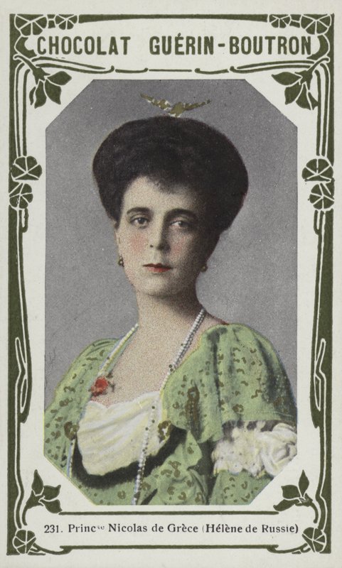 Księżniczka Mikołaja z Grecji, Helena z Rosji (kolorowe zdjęcie) autorstwa French School