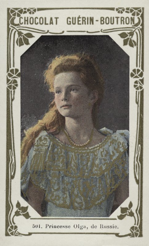 Księżniczka Olga Rosji (kolorowe zdjęcie) autorstwa French School