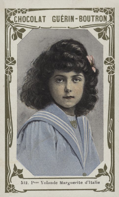 Księżniczka Yolande Małgorzata z Włoch (kolorowe zdjęcie) autorstwa French School