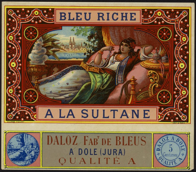 Etykieta produktu dla Bleu Riche a la Sultane autorstwa French School