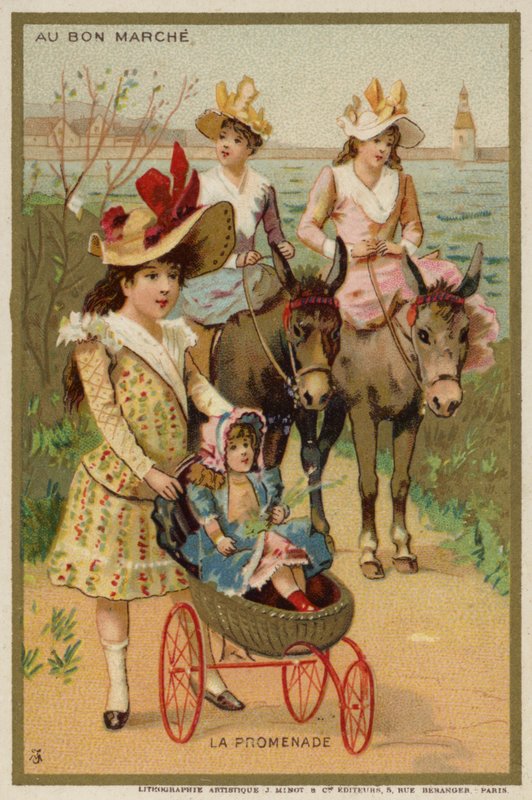Promenada (chromolitho) autorstwa French School