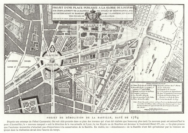 Propozycje placu publicznego poświęconego chwale Ludwika XVI we Francji, Paryż, 1784 autorstwa French School