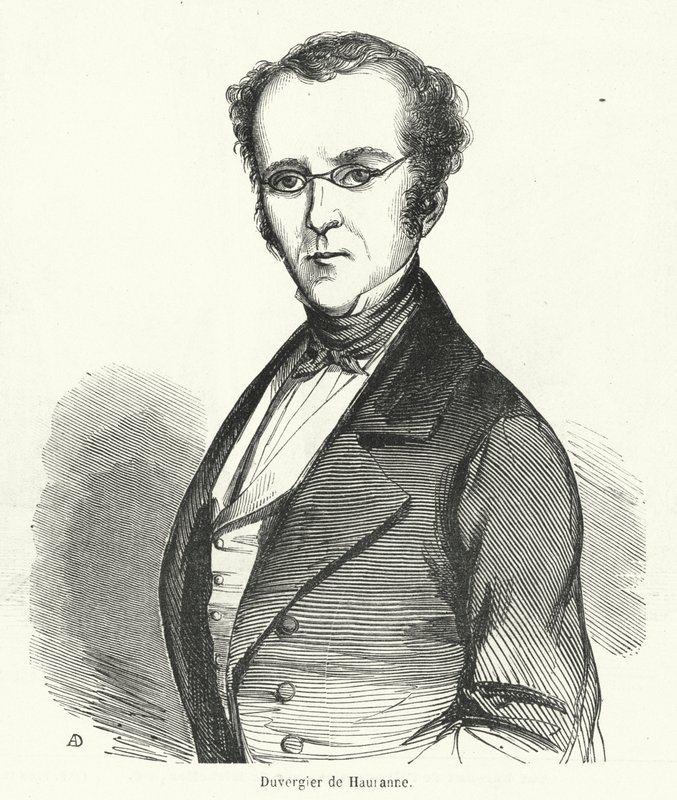 Prosper Duvergier de Hauranne, francuski polityk autorstwa French School