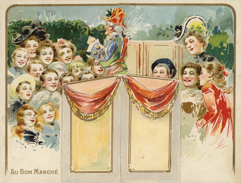 Pokaz lalek - Mr Punch autorstwa French School