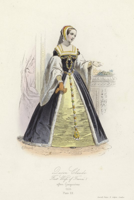 Królowa Claude, pierwsza żona Franciszka I we Francji autorstwa French School