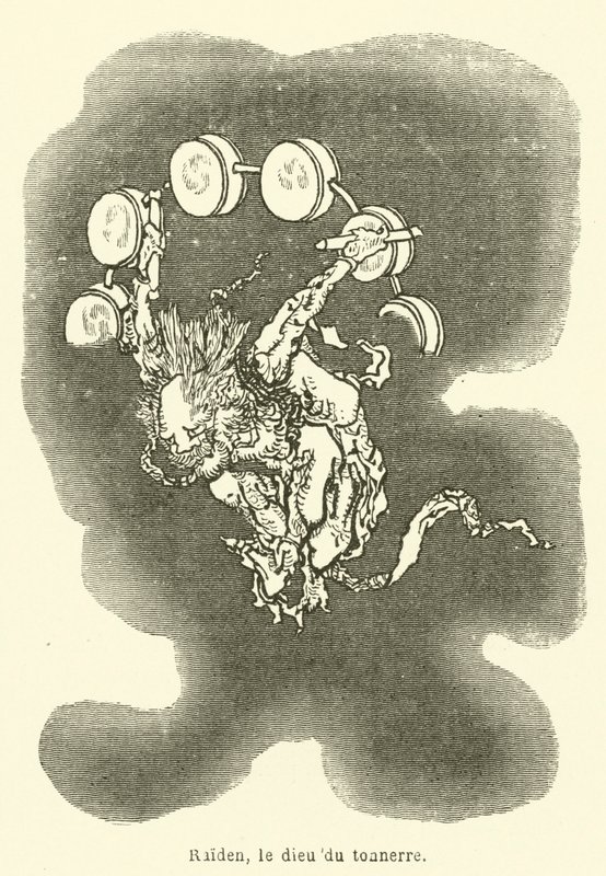 Raiden, bóg piorunów (rycina) autorstwa French School