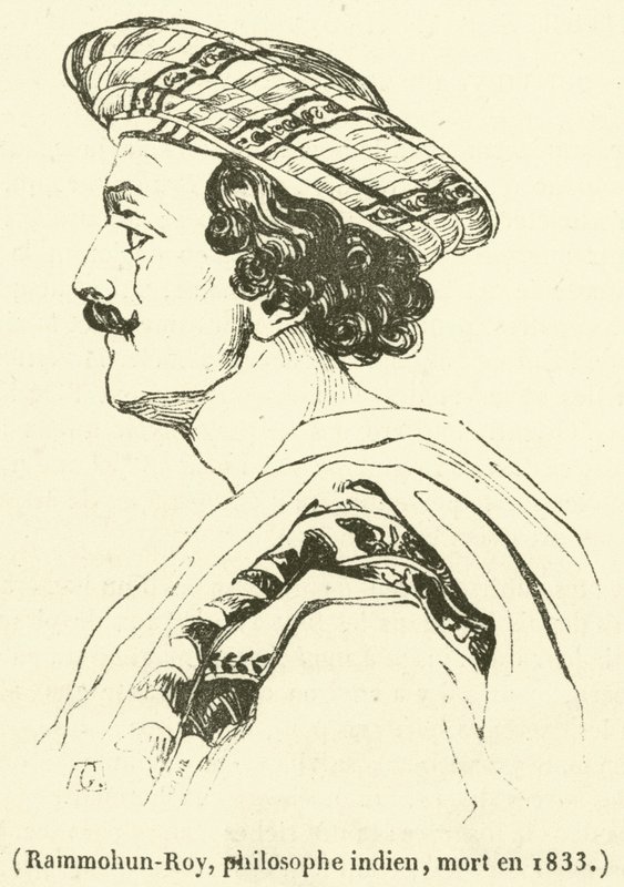 Rammohun-Roy, indyjski filozof, zmarł w 1833 r. (ryty) autorstwa French School