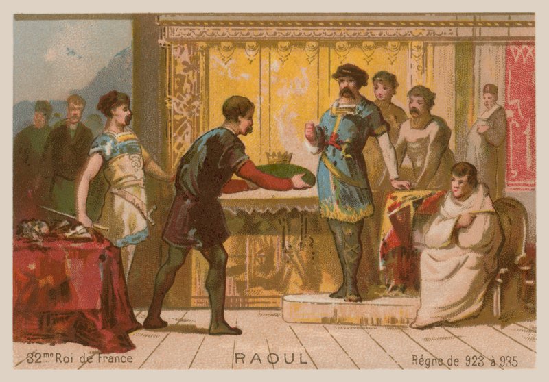 Raoul, król Francji (ok. 890-936) autorstwa French School