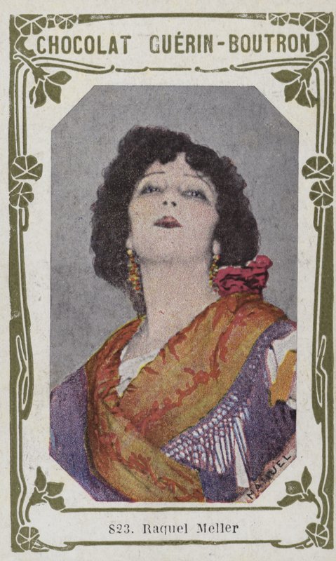 Raquel Meller (kolorowe zdjęcie) autorstwa French School