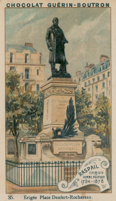 Raspail, chemik i polityk, 1794-1878. Wzniesiony Place Denfert-Rochereau autorstwa French School