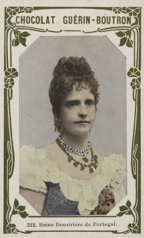 Reine Douairiere de Portugal (kolorowe zdjęcie) autorstwa French School