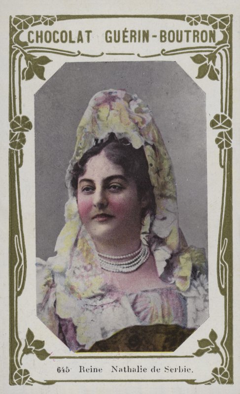 Królowa Serbii Natalia (kolorowe zdjęcie) autorstwa French School