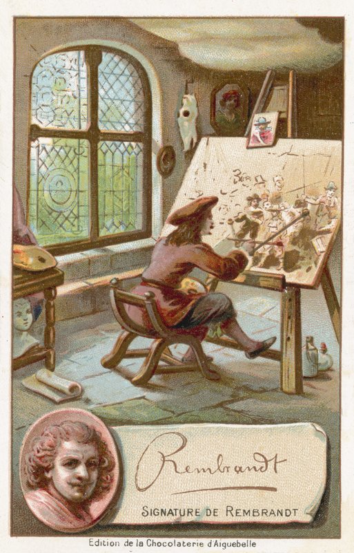 Rembrandt van Rijn, holenderski artysta autorstwa French School