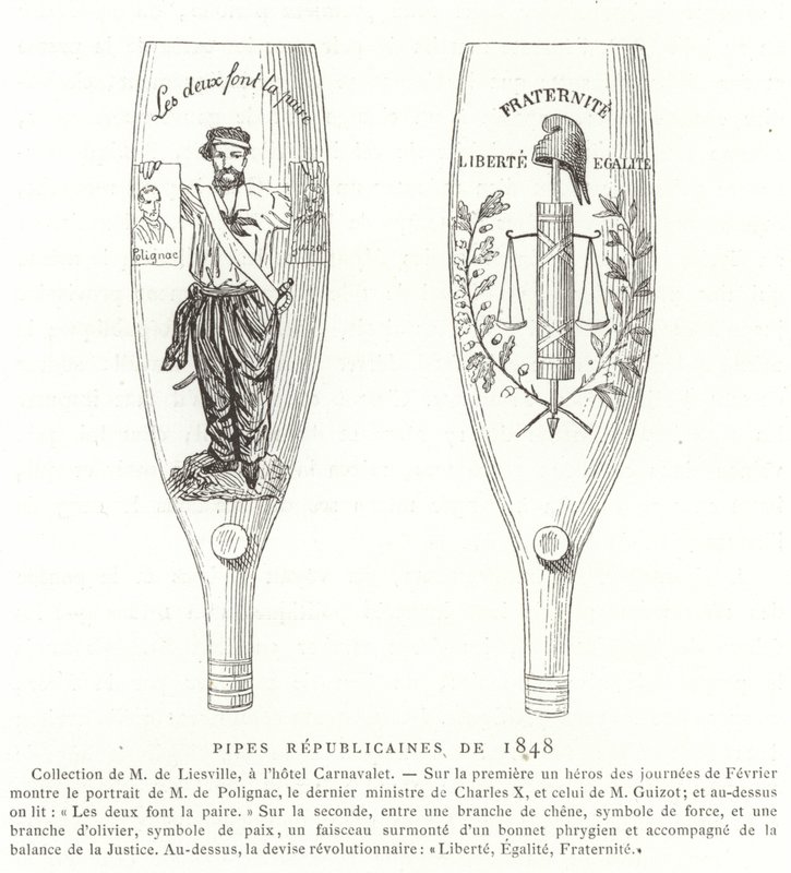 Fajki Republikańskie, Rewolucja 1848, Francja autorstwa French School