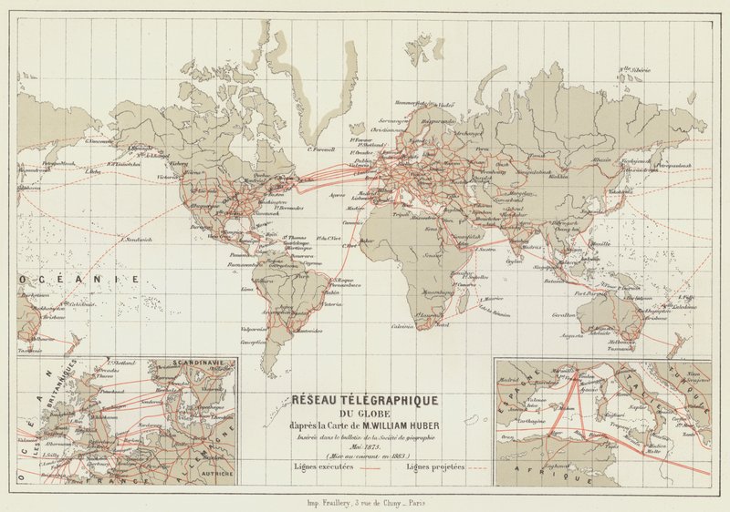 Globe Telegraph Network (kolor lito) autorstwa French School