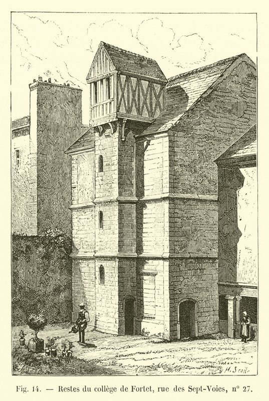 Pozostałości kolegium w Fortecie, rue des Sept-Voies, nr 27 autorstwa French School