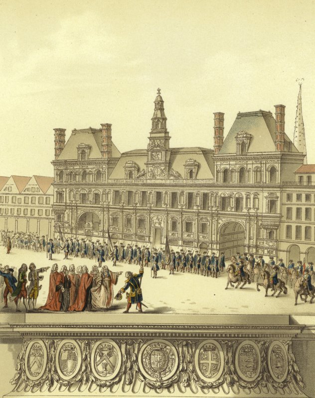 Przegląd strażników miasta Paryża autorstwa French School